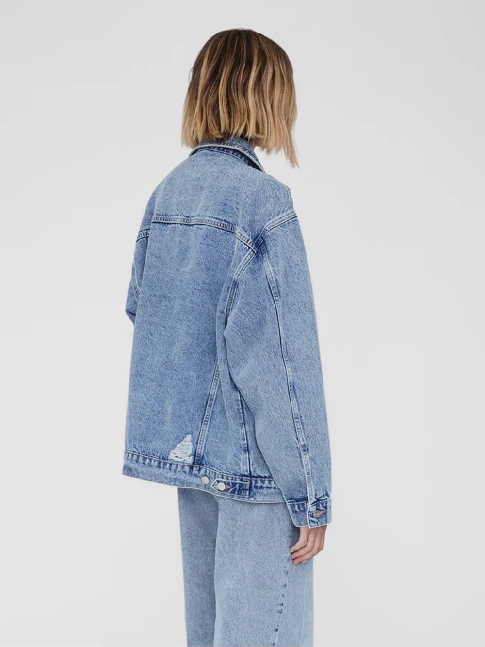 ANINE BING Rory Jacket – oversized vintage denim jacket. Size S - Picture 2 of 10